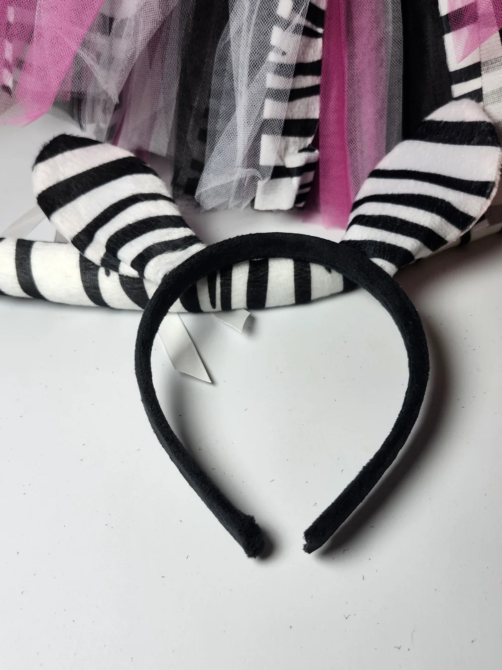 Pink, Black & White Zebra Tutu Costume Set for Kids